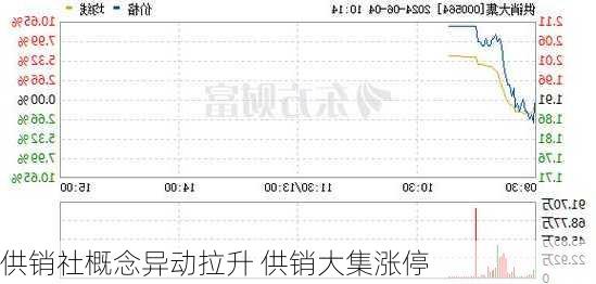 供销社概念异动拉升 供销大集涨停