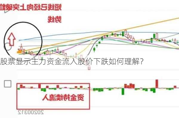 股票显示主力资金流入股价下跌如何理解？