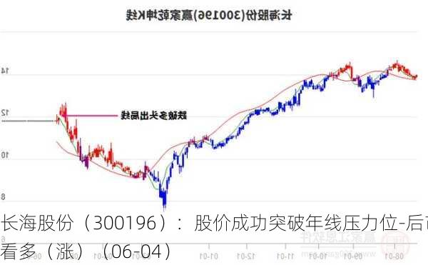 长海股份（300196）：股价成功突破年线压力位-后市看多（涨）（06-04）