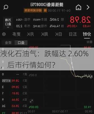 液化石油气：跌幅达 2.60%，后市行情如何？