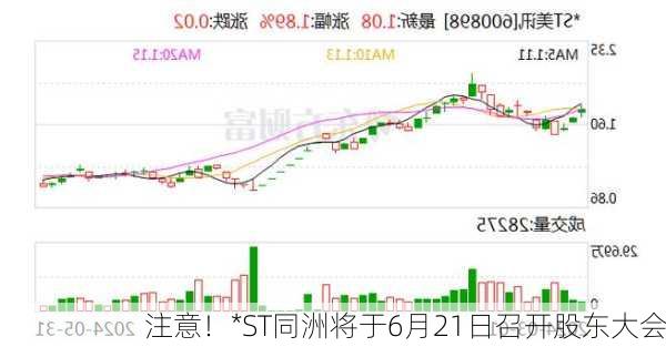 注意！*ST同洲将于6月21日召开股东大会