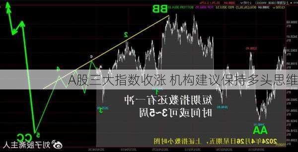 A股三大指数收涨 机构建议保持多头思维