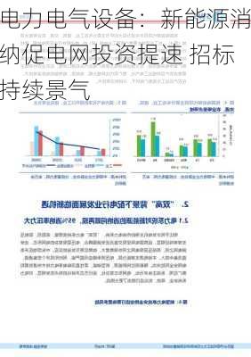 电力电气设备：新能源消纳促电网投资提速 招标持续景气