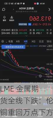 LME 金属期货全线下跌：伦铜重回万点下方