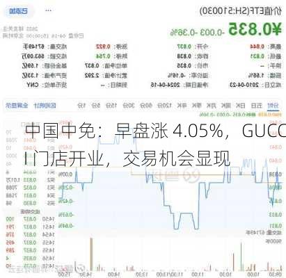 中国中免：早盘涨 4.05%，GUCCI 门店开业，交易机会显现