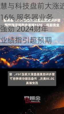 慧与科技盘前大涨近16% 服务器业务强劲 2024财年业绩指引超预期