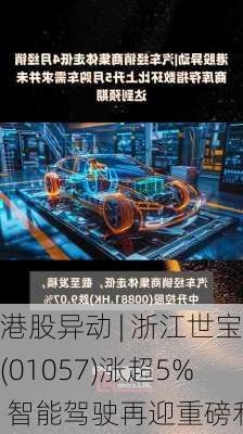 港股异动 | 浙江世宝(01057)涨超5% 智能驾驶再迎重磅利好