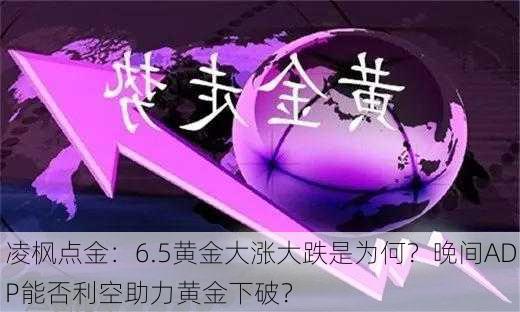 凌枫点金：6.5黄金大涨大跌是为何？晚间ADP能否利空助力黄金下破？