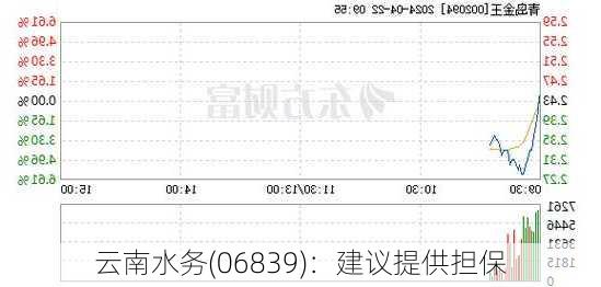 云南水务(06839)：建议提供担保