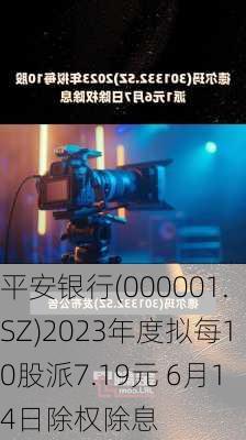 平安银行(000001.SZ)2023年度拟每10股派7.19元 6月14日除权除息