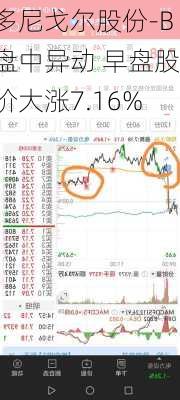 多尼戈尔股份-B盘中异动 早盘股价大涨7.16%