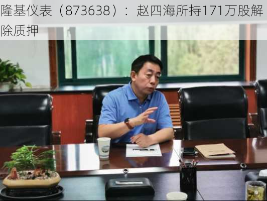 隆基仪表（873638）：赵四海所持171万股解除质押