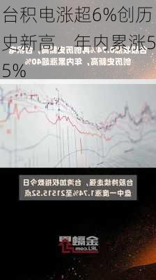 台积电涨超6%创历史新高，年内累涨55%