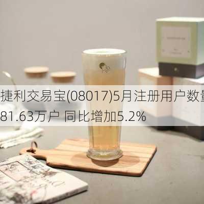 捷利交易宝(08017)5月注册用户数量81.63万户 同比增加5.2%