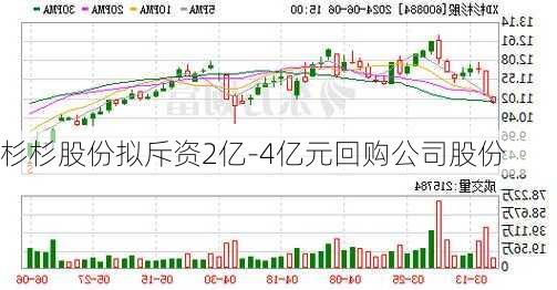 杉杉股份拟斥资2亿-4亿元回购公司股份