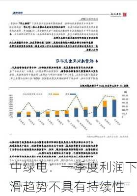 中绿电：一季度利润下滑趋势不具有持续性