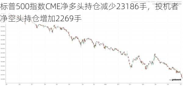 标普500指数CME净多头持仓减少23186手，投机者净空头持仓增加2269手