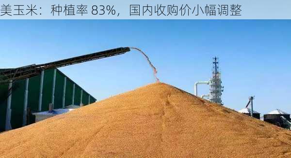 美玉米：种植率 83%，国内收购价小幅调整