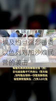 埃及约旦强烈谴责以色列对加沙难民营的袭击