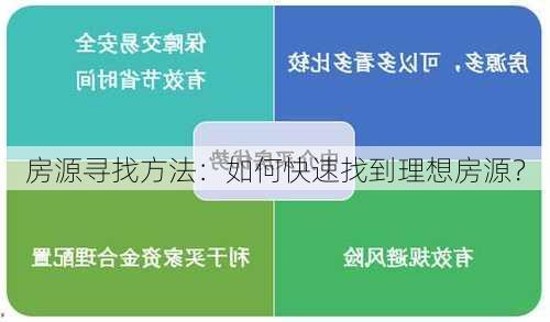 房源寻找方法：如何快速找到理想房源？