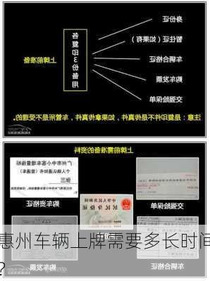 惠州车辆上牌需要多长时间？