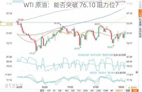 WTI 原油：能否突破 76.10 阻力位？