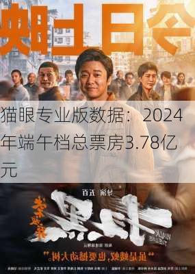 猫眼专业版数据：2024年端午档总票房3.78亿元