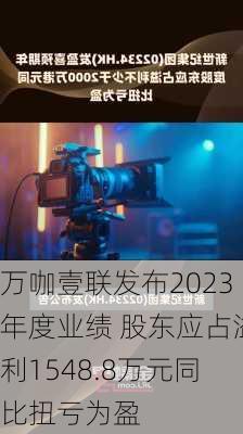 万咖壹联发布2023年度业绩 股东应占溢利1548.8万元同比扭亏为盈