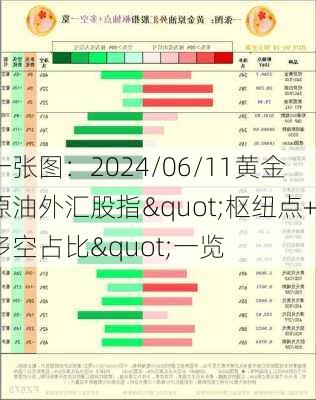 一张图：2024/06/11黄金原油外汇股指