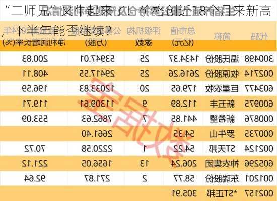 “二师兄”又牛起来了！价格创近18个月来新高，下半年能否继续？