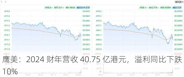 鹰美：2024 财年营收 40.75 亿港元，溢利同比下跌 10%