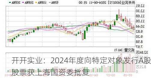 开开实业：2024年度向特定对象发行A股股票获上海国资委批复