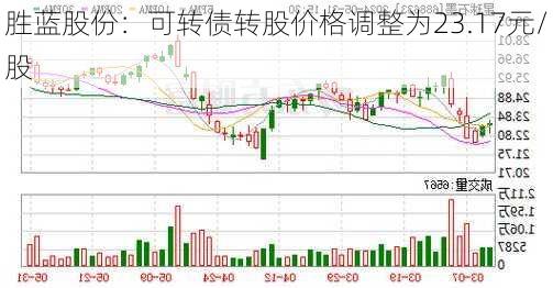 胜蓝股份：可转债转股价格调整为23.17元/股