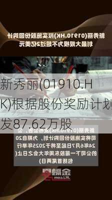 新秀丽(01910.HK)根据股份奖励计划配发87.62万股