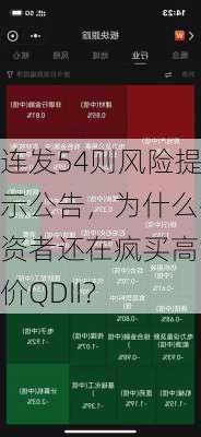 连发54则风险提示公告，为什么投资者还在疯买高溢价QDII？