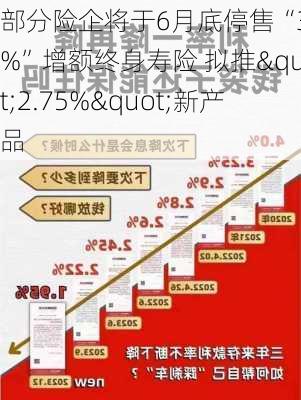 部分险企将于6月底停售“3.0%”增额终身寿险 拟推