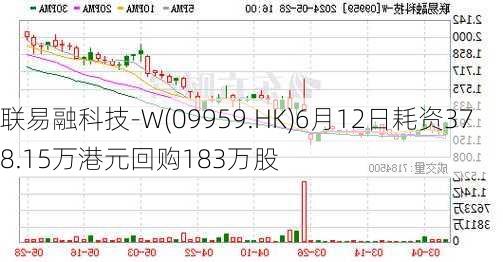 联易融科技-W(09959.HK)6月12日耗资378.15万港元回购183万股