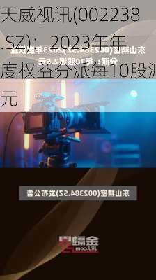 天威视讯(002238.SZ)：2023年年度权益分派每10股派1元