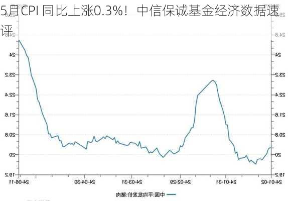 5月CPI 同比上涨0.3%！中信保诚基金经济数据速评