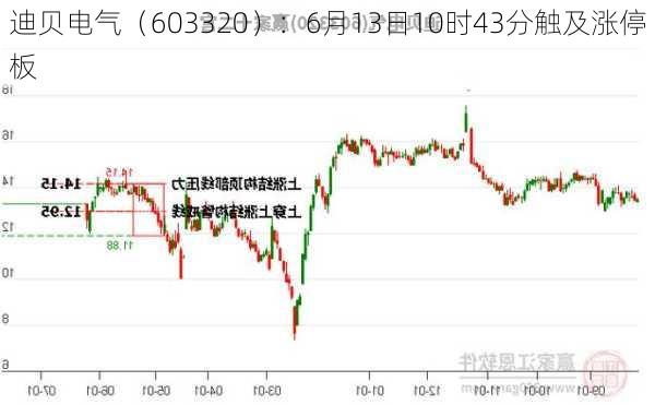 迪贝电气（603320）：6月13日10时43分触及涨停板