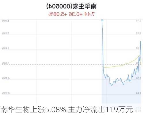 南华生物上涨5.08% 主力净流出119万元