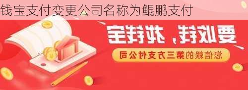 钱宝支付变更公司名称为鲲鹏支付