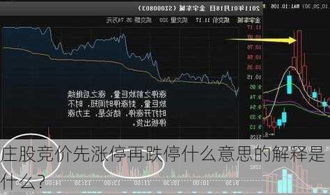 庄股竞价先涨停再跌停什么意思的解释是什么？