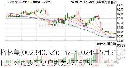 格林美(002340.SZ)：截至2024年5月31日，公司股东总户数为472575户