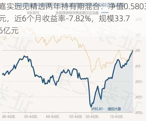 嘉实远见精选两年持有期混合：净值0.5803元，近6个月收益率-7.82%，规模33.76亿元