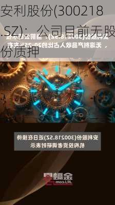 安利股份(300218.SZ)：公司目前无股份质押