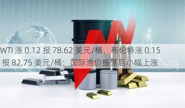 WTI 涨 0.12 报 78.62 美元/桶，布伦特涨 0.15 报 82.75 美元/桶：国际油价振荡后小幅上涨