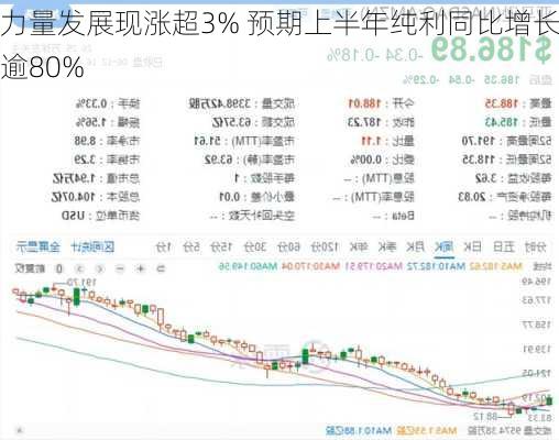 力量发展现涨超3% 预期上半年纯利同比增长逾80%