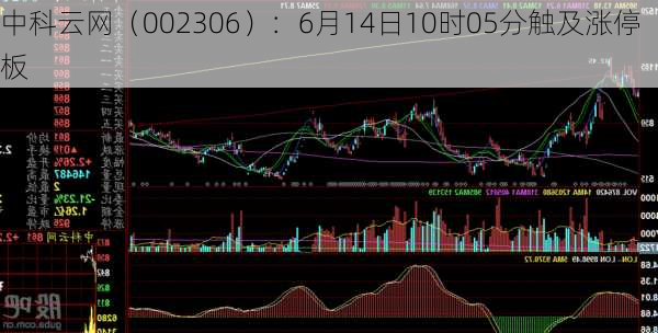 中科云网（002306）：6月14日10时05分触及涨停板