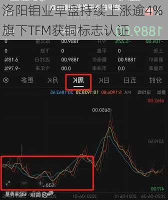 洛阳钼业早盘持续上涨逾4% 旗下TFM获铜标志认证